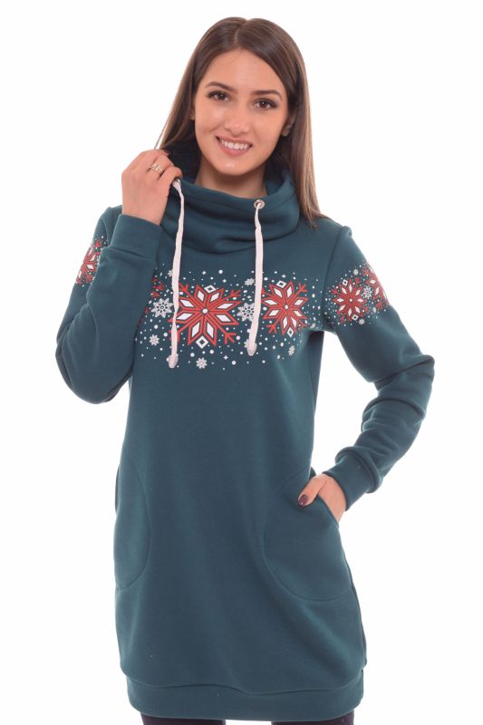 Women's sweatshirt 6-126i (green)