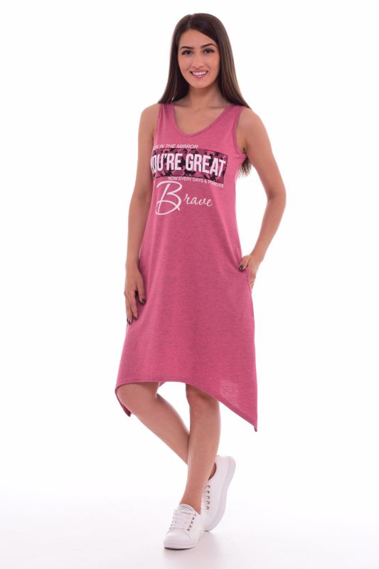 Women's tunic 6-138 (pink-melange)