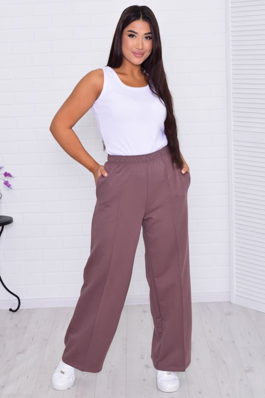 Women's trousers 8-042b (chocolate)