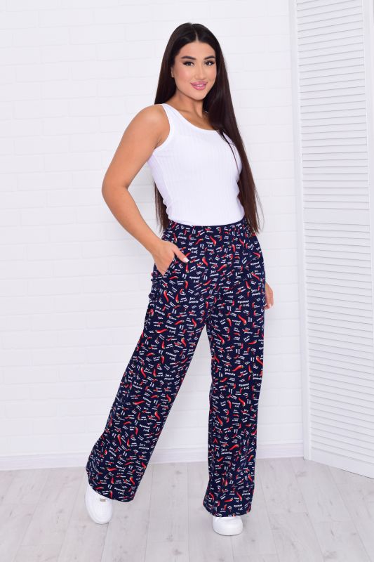 Women's trousers 8-044b1 (blue pepper)