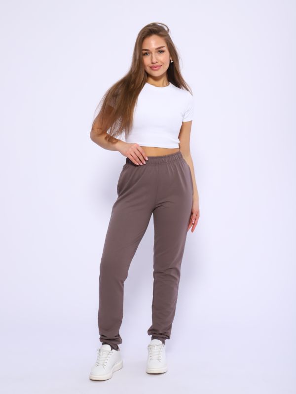 Women's trousers 8-046b (cappuccino)