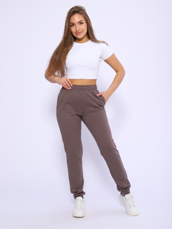 Women's trousers 8-046b (cappuccino)